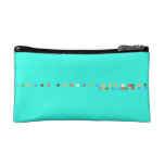 A b c d e f  g h I j k l m n o p q are s t
 you v with x y z  Cosmetic Bag