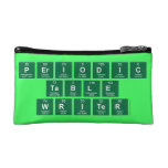 Periodic
 Table
 Writer  Cosmetic Bag