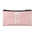 I
 Lv
 U  Cosmetic Bag