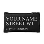 Your Name Street  Cosmetic Bag