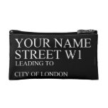 Your Name Street  Cosmetic Bag