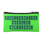 Periodic
 Table
 Writer  Cosmetic Bag