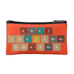 Merry
 Christmas
 Shannon  Cosmetic Bag
