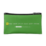 Keep calm im in love with niniza  Cosmetic Bag