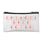Periodic
 Table
 Writer  Cosmetic Bag