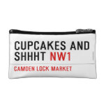 CUPCAKES AND  SHHHT  Cosmetic Bag