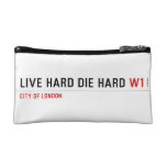 live hard die hard  Cosmetic Bag