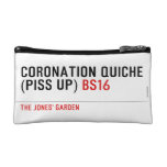 Coronation Quiche  (piss up)  Cosmetic Bag