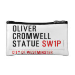 oliver cromwell statue  Cosmetic Bag