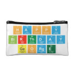 Happy
 Birthday
 George  Cosmetic Bag