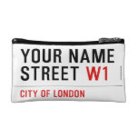 Your Name Street  Cosmetic Bag