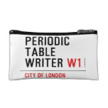 Periodic Table Writer  Cosmetic Bag