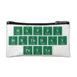 Happy
 Birthday
 Paula  Cosmetic Bag