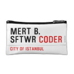 MERT B. SFTWR  Cosmetic Bag