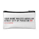 Your Name waleed abdullah Street city of pakistan  Cosmetic Bag
