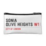 Sonia olive heights  Cosmetic Bag