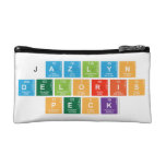 jazlyn
 Deloris
 Peck  Cosmetic Bag
