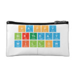 Happy
 birthday
 Willow
   Cosmetic Bag