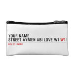 Your Name Street aymen abi love w1  Cosmetic Bag