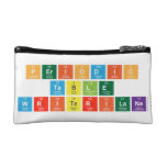 Periodic
 Table
 WriterILaNa  Cosmetic Bag