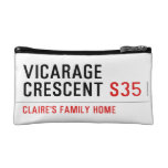 vicarage crescent  Cosmetic Bag