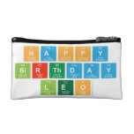 happy 
 birthday 
 LEO  Cosmetic Bag