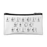 Periodic
 Table
 Writer  Cosmetic Bag