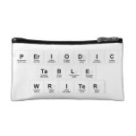 Periodic
 Table
 Writer  Cosmetic Bag