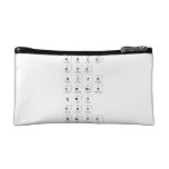 abc|d
 efg
 hijk
 lm|nop
 qrs
 tuv
 wxyz  Cosmetic Bag