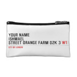 Your Name ishmael Street orange farm dzk 3  Cosmetic Bag