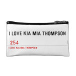 I LOVE KIA MIA THOMPSON    Cosmetic Bag