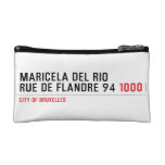 Maricela del Rio Rue de Flandre 94  Cosmetic Bag