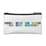 keep calm and love 
 jim ramos escuadro  Cosmetic Bag