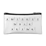 Periodic
 Table
 Writer  Cosmetic Bag