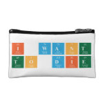 I want 
 To die  Cosmetic Bag