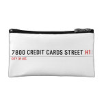 7800 Credit cards street  Cosmetic Bag