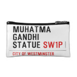 muhatma gandhi statue  Cosmetic Bag