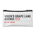 Vixen's Grape Lane  Avenue  Cosmetic Bag