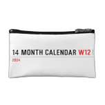 14 month calendar  Cosmetic Bag