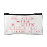 We Love
 Because
 He  First
 Loved Us
 1 John 4:19  Cosmetic Bag