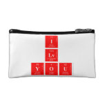 I
 Lv
 you  Cosmetic Bag