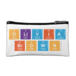 Olivia
 Brown  Cosmetic Bag