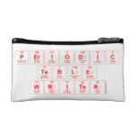Periodic
 Table
 Writer  Cosmetic Bag