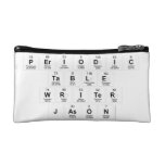 Periodic
 Table
 Writer
 Jason  Cosmetic Bag