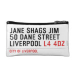 JANE SHAGS JIM 50 DANE STREET LIVERPOOL  Cosmetic Bag