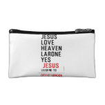 jesus love heaven larone yes   Cosmetic Bag