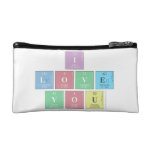 I 
 Love
 You  Cosmetic Bag