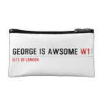 George is awsome  Cosmetic Bag