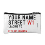 Your Name Street  Cosmetic Bag