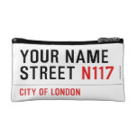 Your Name Street  Cosmetic Bag